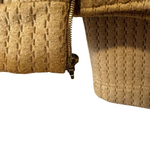 St. John Vintage Tan Brown Jogging Track Suit Set Jacket and Pull on Pants - Picture 7 of 15